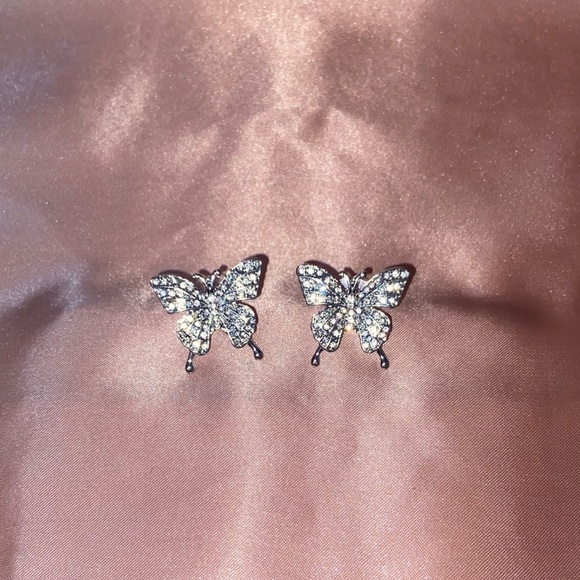 Jewelry - Silver Butterfly Stud Earrings